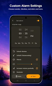 Alarm Clock & Weather screenshot 2