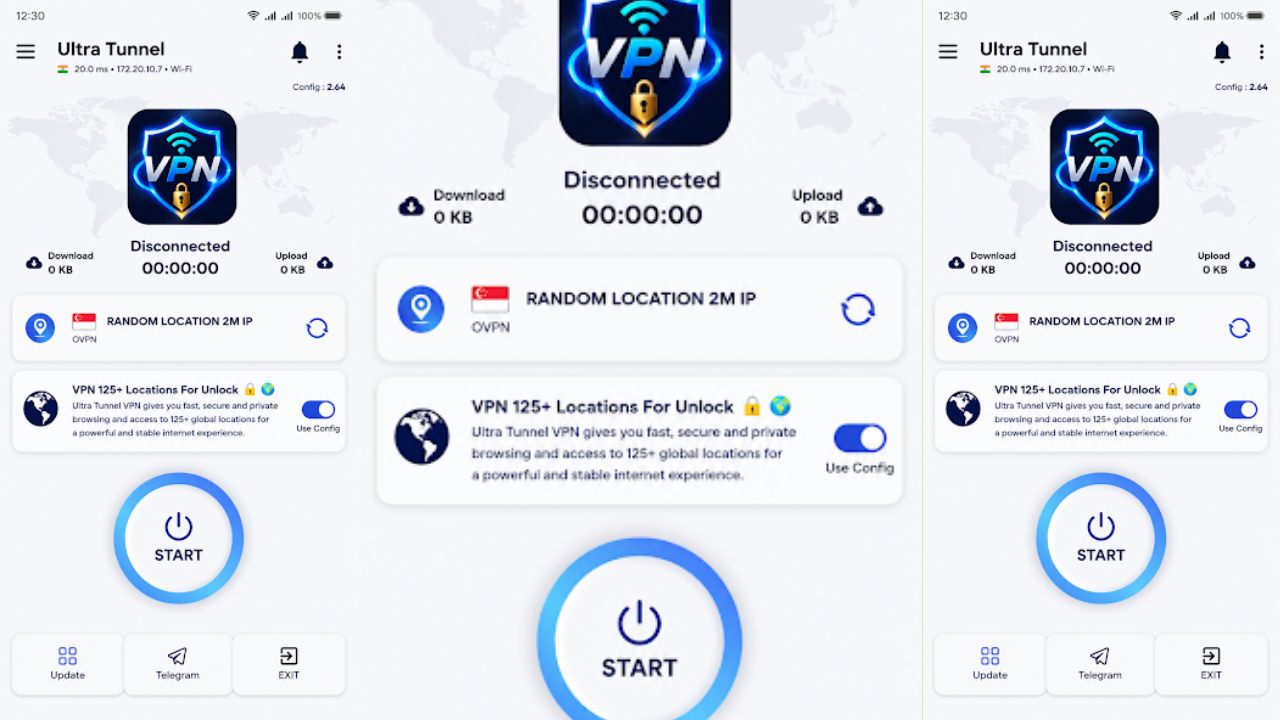 Ultra Tunnel- Secure VPN Proxy screenshot 1