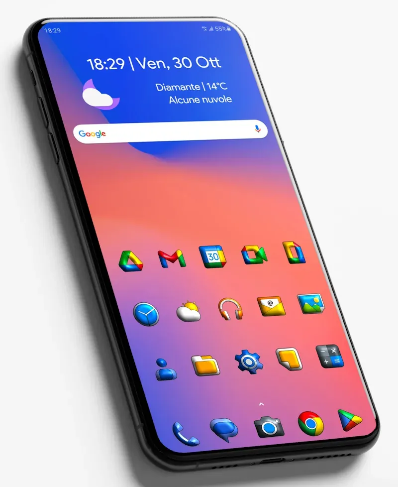 Pixly Limitless 3D - Icon Pack screenshot 2