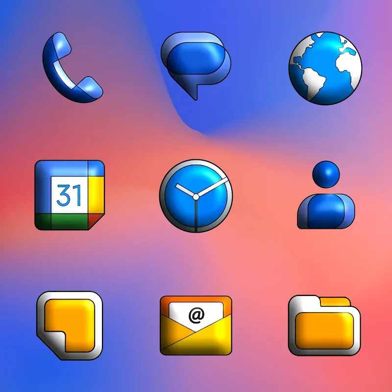 Pixly Limitless 3D - Icon Pack screenshot 3