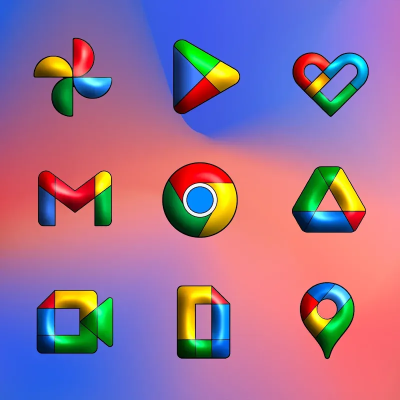 Pixly Limitless 3D - Icon Pack screenshot 5
