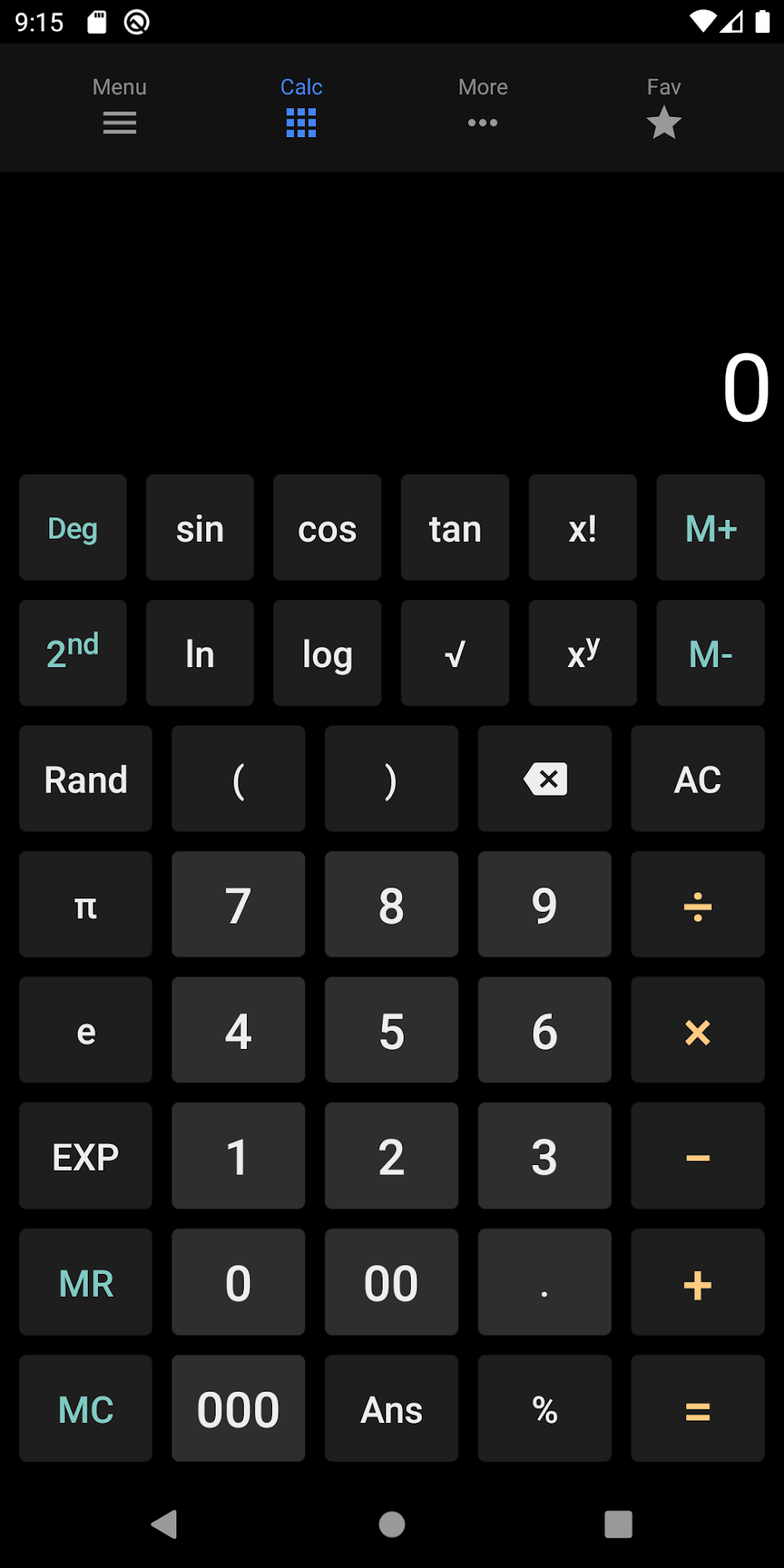 OneCalc+ screenshot 2