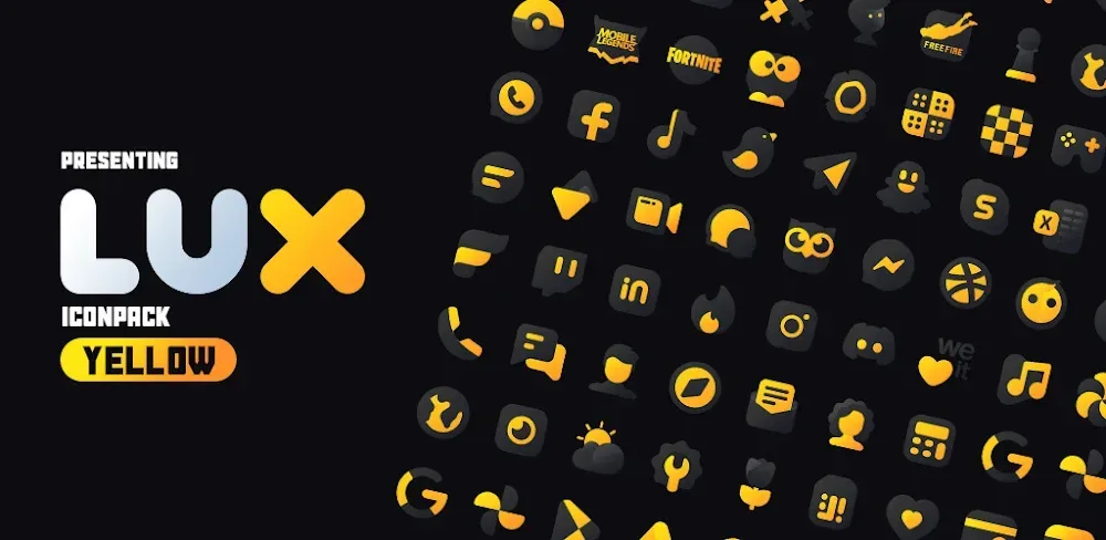 Yellow IconPack: LuXYellow screenshot 1