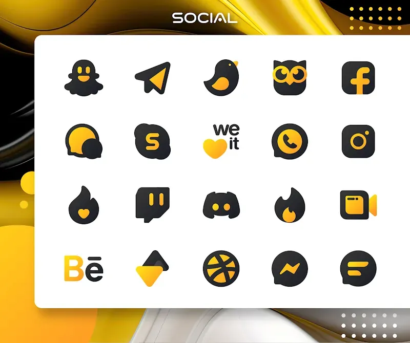 Yellow IconPack: LuXYellow screenshot 2