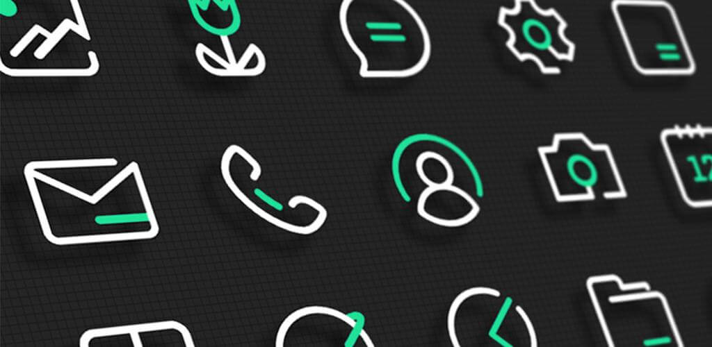GreenLine Icon Pack: LineX screenshot 1