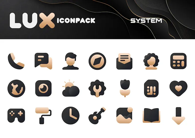 Gold IconPack : LuXGold screenshot 4