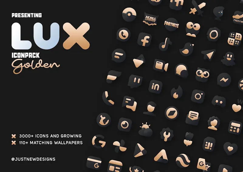 Gold IconPack : LuXGold screenshot 2