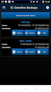 3C Sensitive Backups screenshot 3