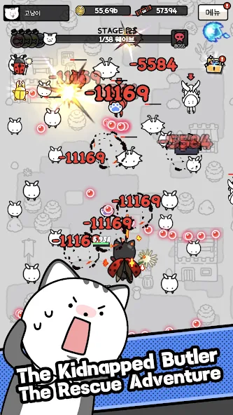 Cat Butler: Idle Shooter RPG screenshot 3
