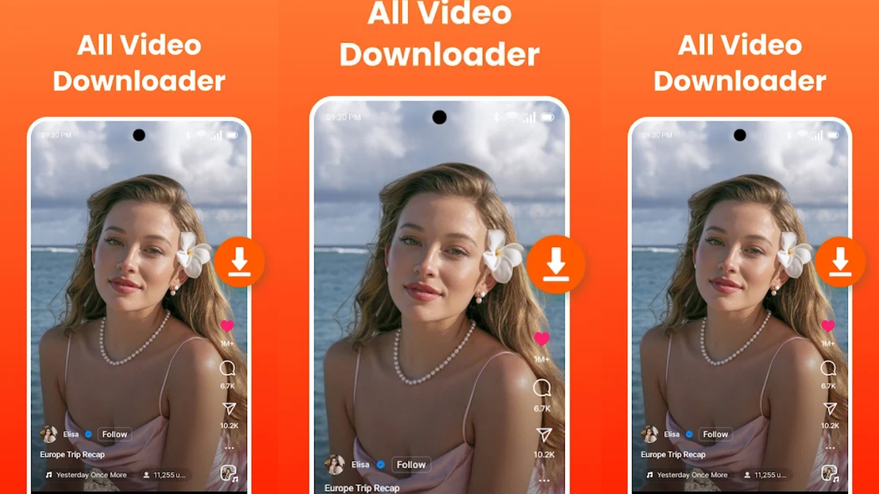 Video downloader app, screenshot 1