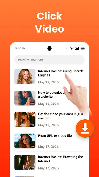 Video downloader app, screenshot 2