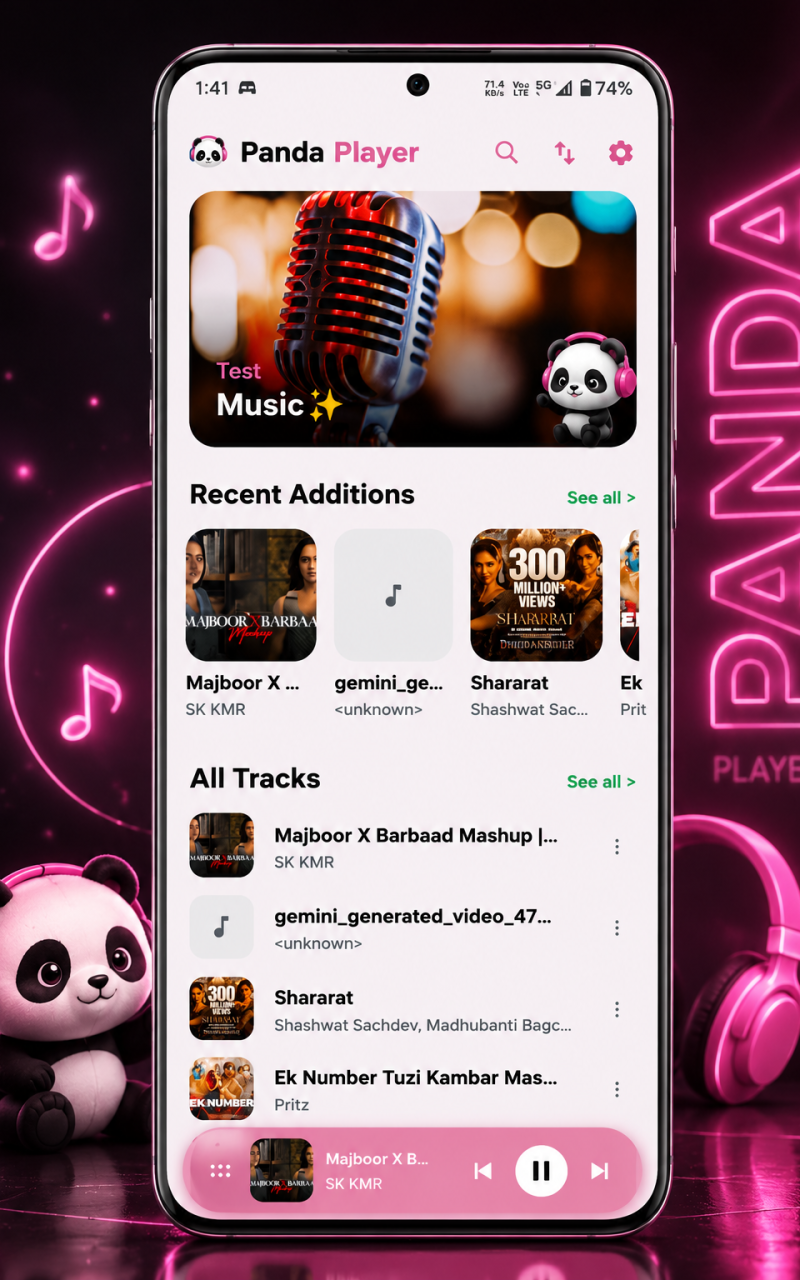 Panda Music Player-MP3 Player preview 5