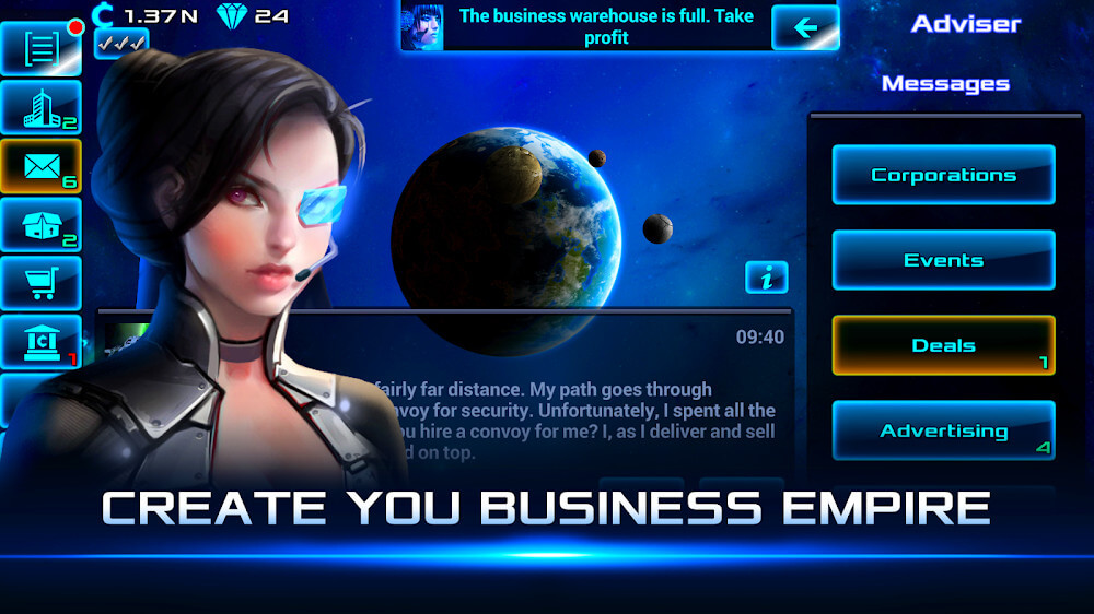 Idle Space Business Tycoon screenshot 2