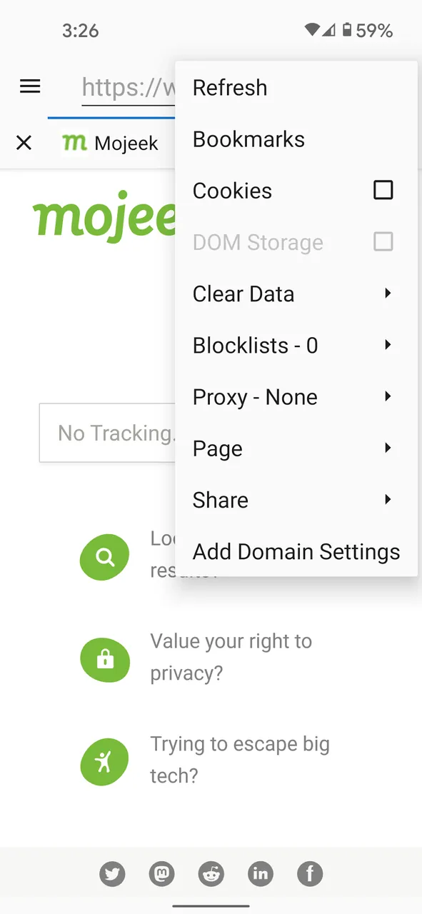 Privacy Browser Screenshot 6