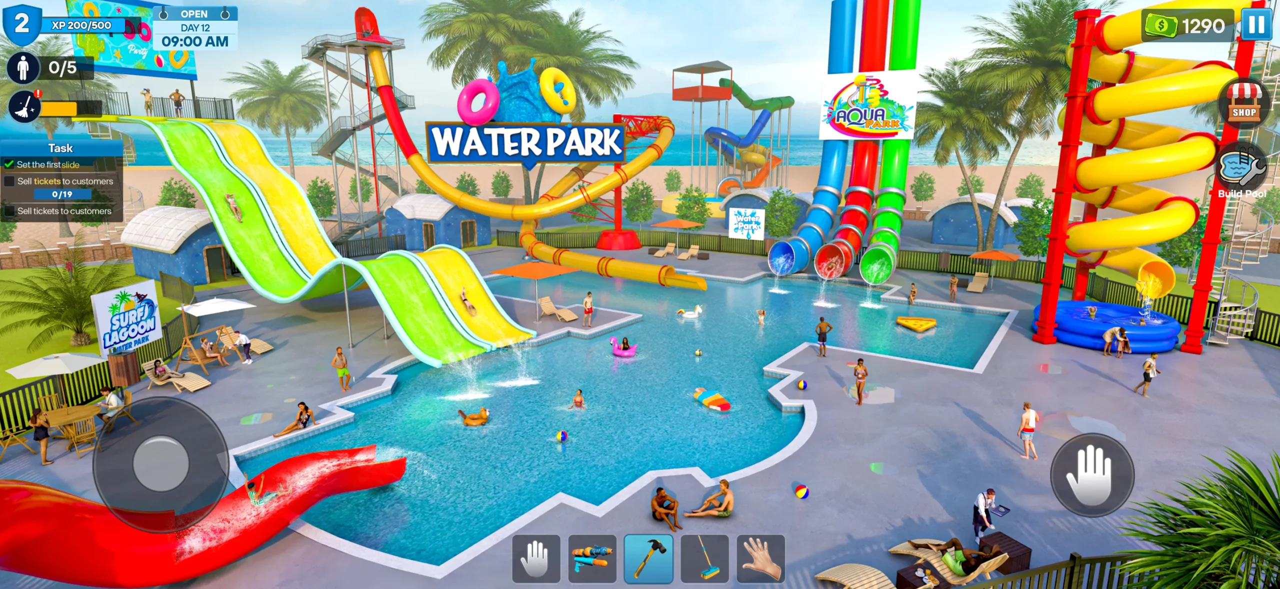 Waterpark Swimming Simulator screenshot 1