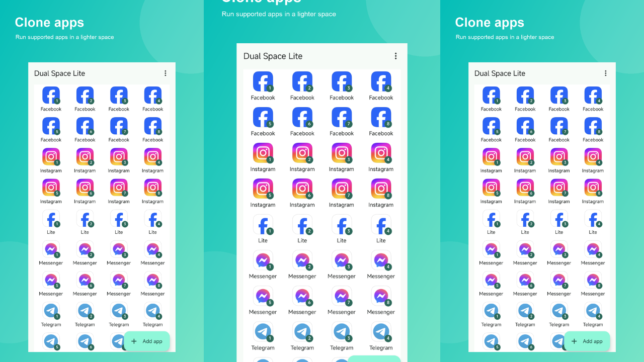 Dual Space Lite: Multi Clone screenshot 1