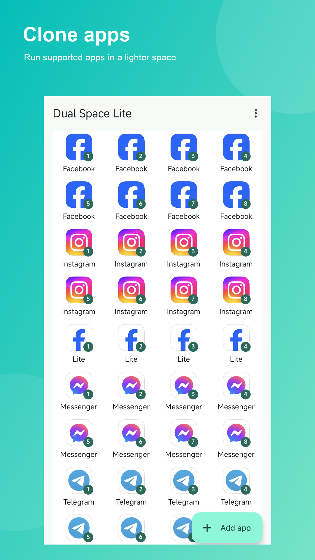 Dual Space Lite: Multi Clone screenshot 3