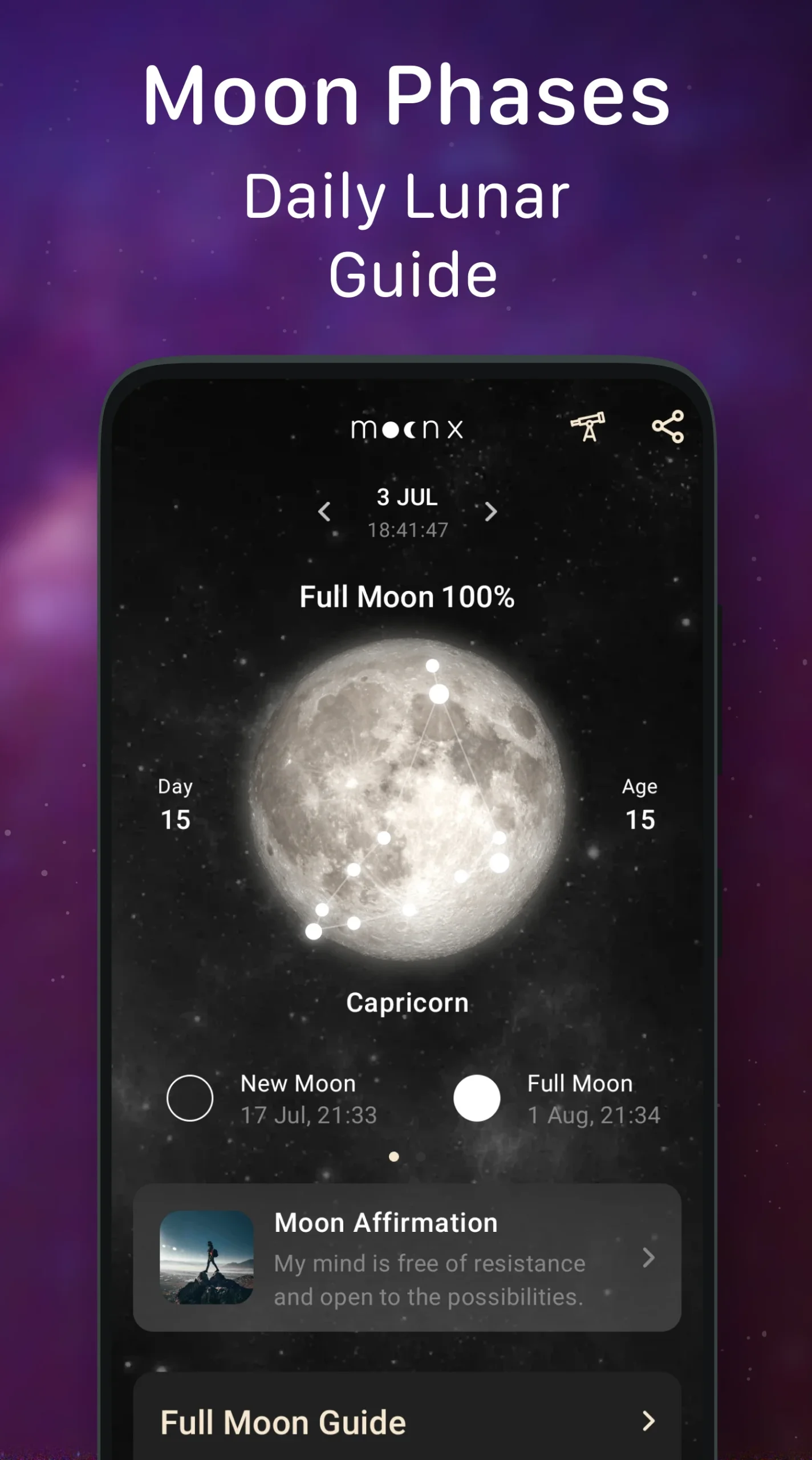 Moon Phase Calendar - MoonX screenshot 5