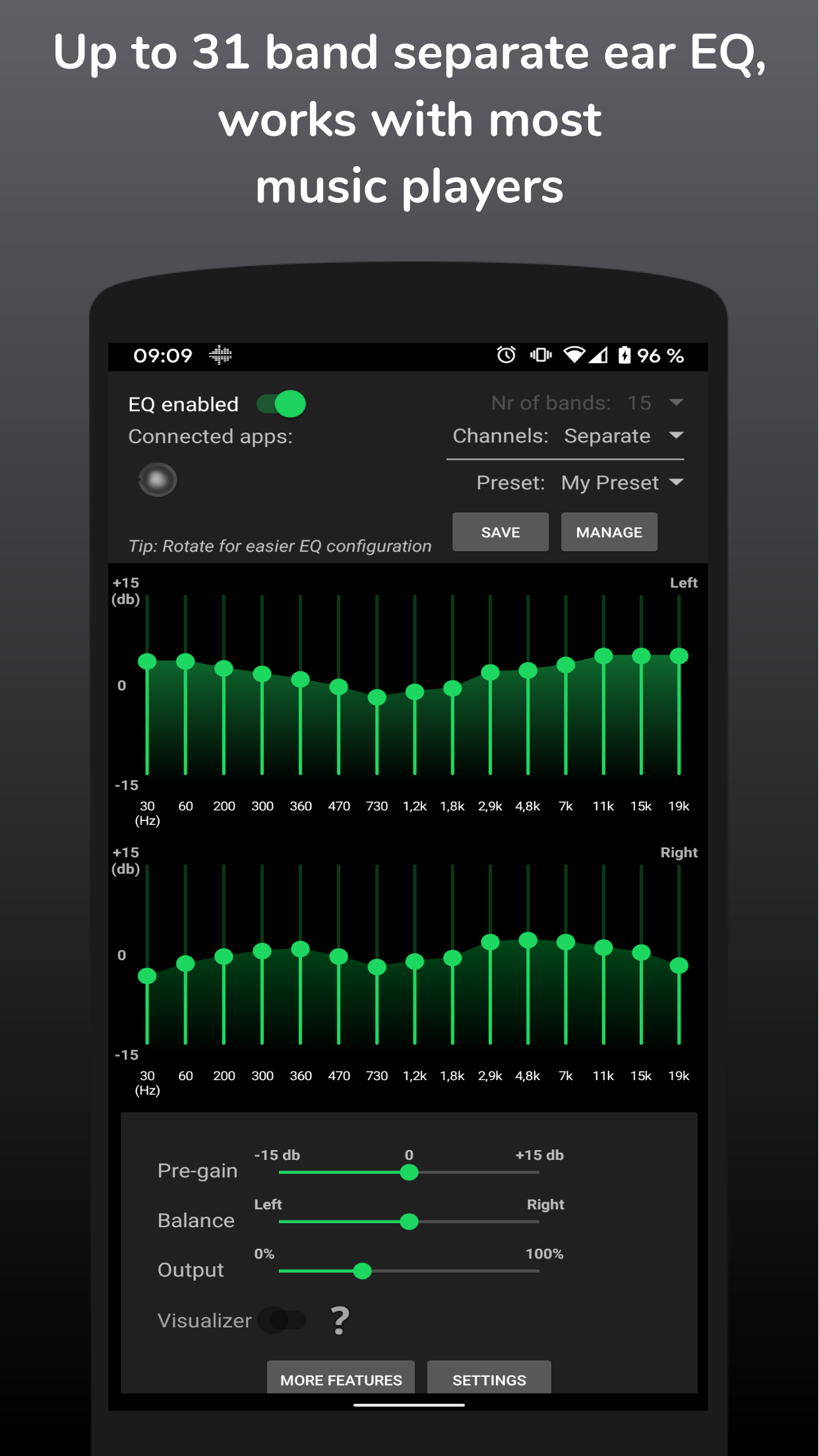 SpotEQ31 - 31 Band Equalizer screenshot 5