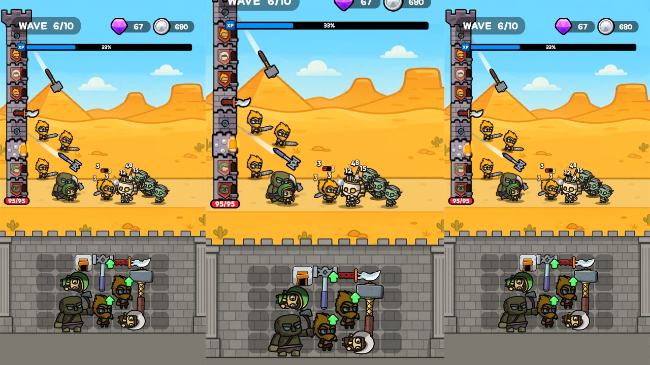 Backpack Castle Heroes screenshot 1