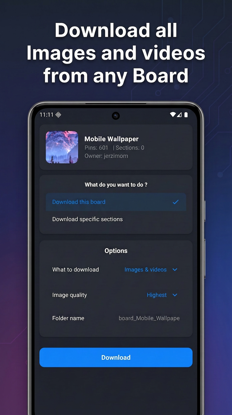 Board downloader for Pinterest screenshot 4