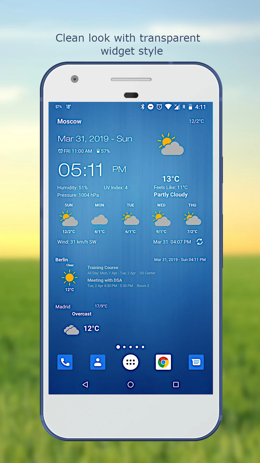 Weather & Clock Widget Plus screenshot 3