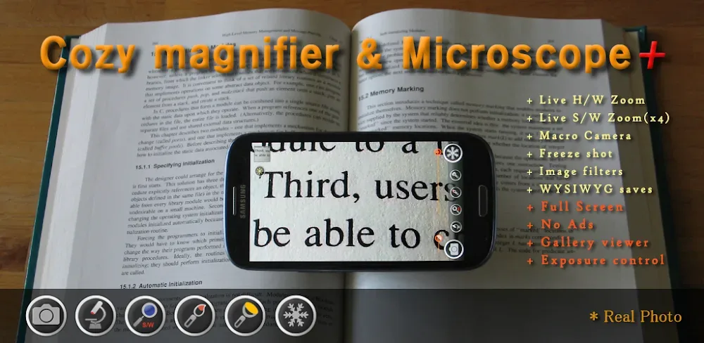 Magnifier & Microscope+ [Cozy] screenshot 1