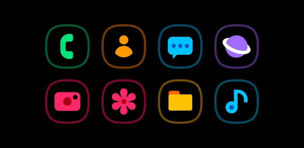 HuxOne Dark - Icon Pack screenshot 1