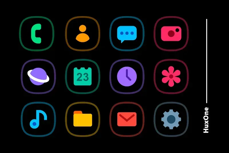 HuxOne Dark - Icon Pack screenshot 2