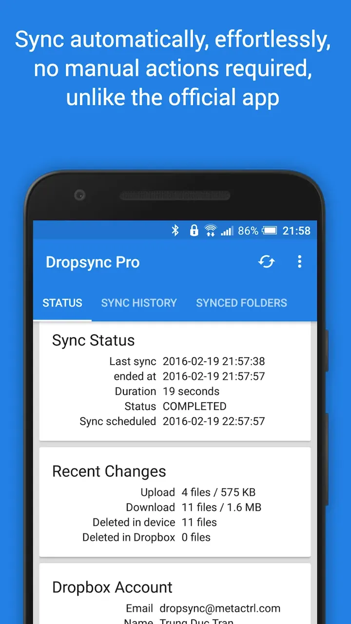 Dropsync screenshot 3