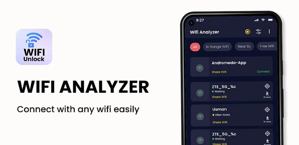 WiFi Analyzer: WiFi Passwords screenshot 1