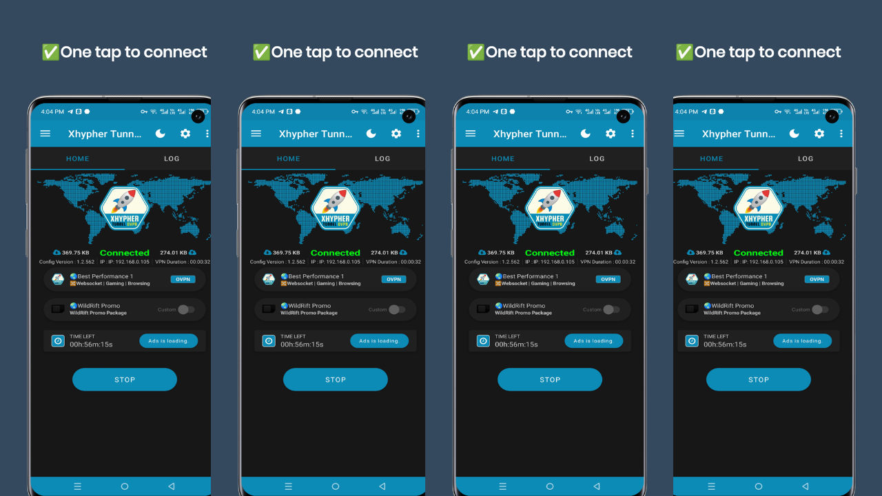 Xhypher Tunnel Pro screenshot 1