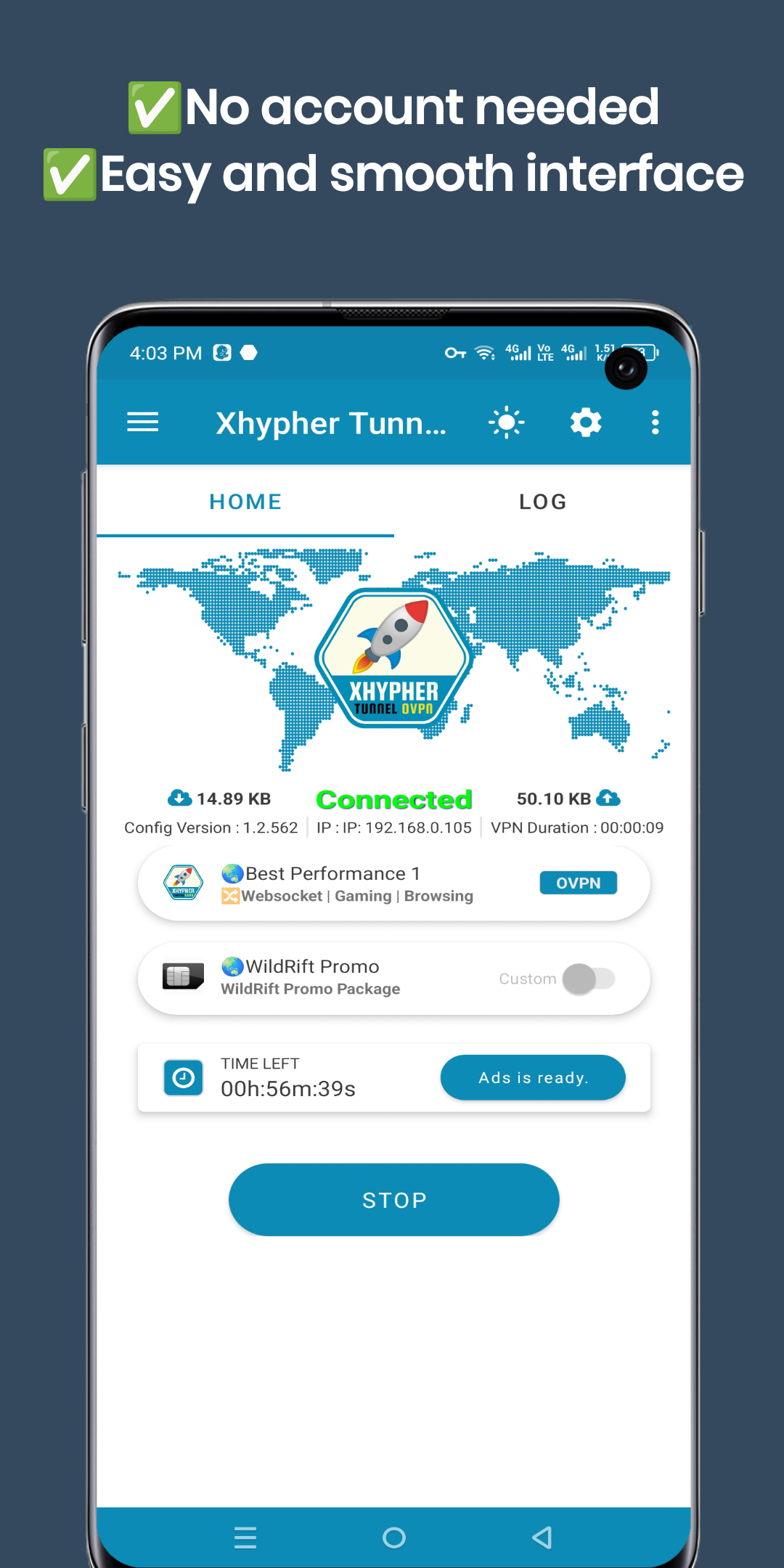 Xhypher Tunnel Pro screenshot 5
