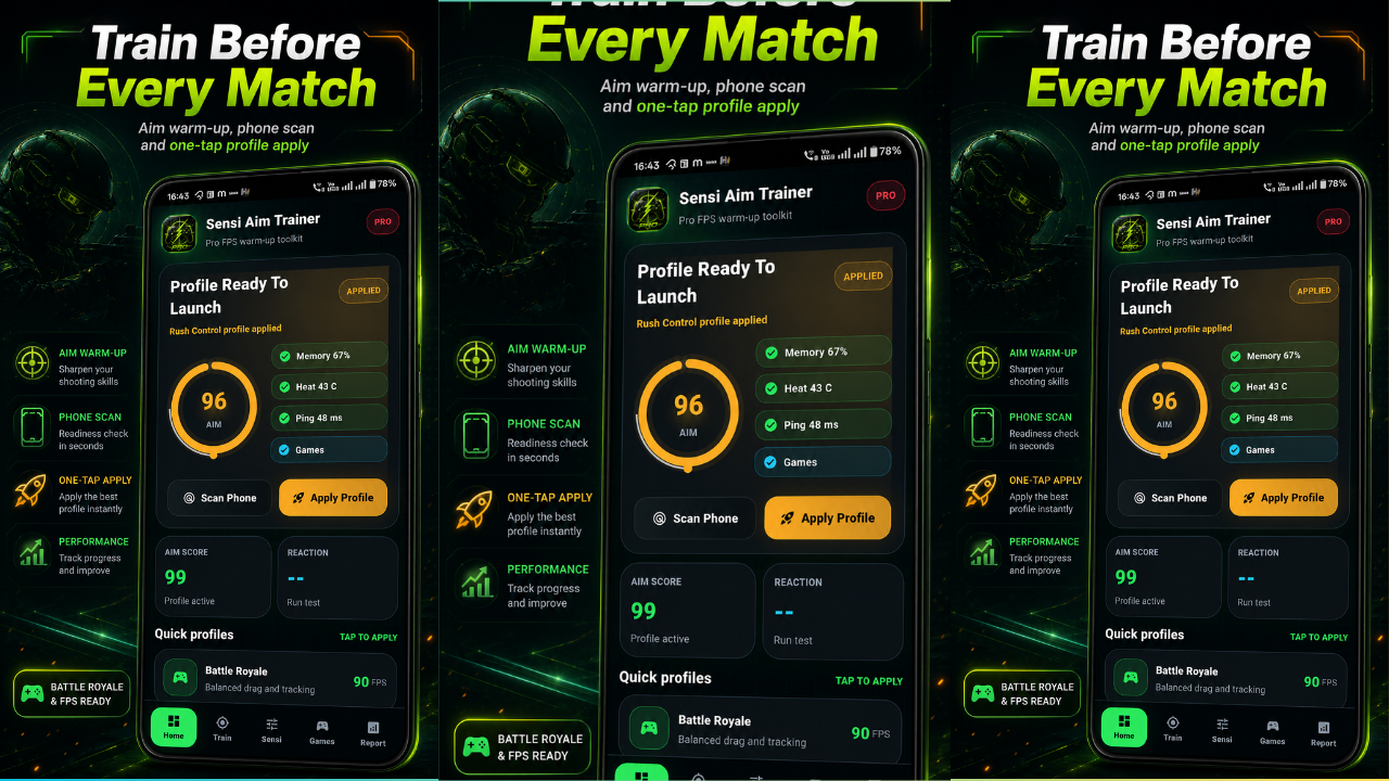 Sensi Aim Trainer Pro: FPS screenshot 1