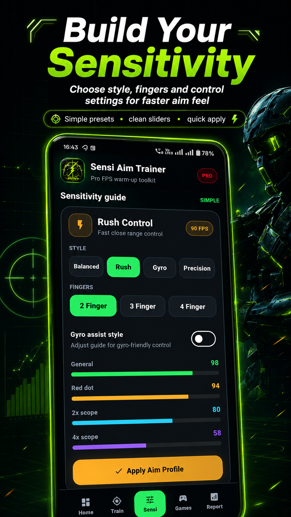 Sensi Aim Trainer Pro: FPS screenshot 4