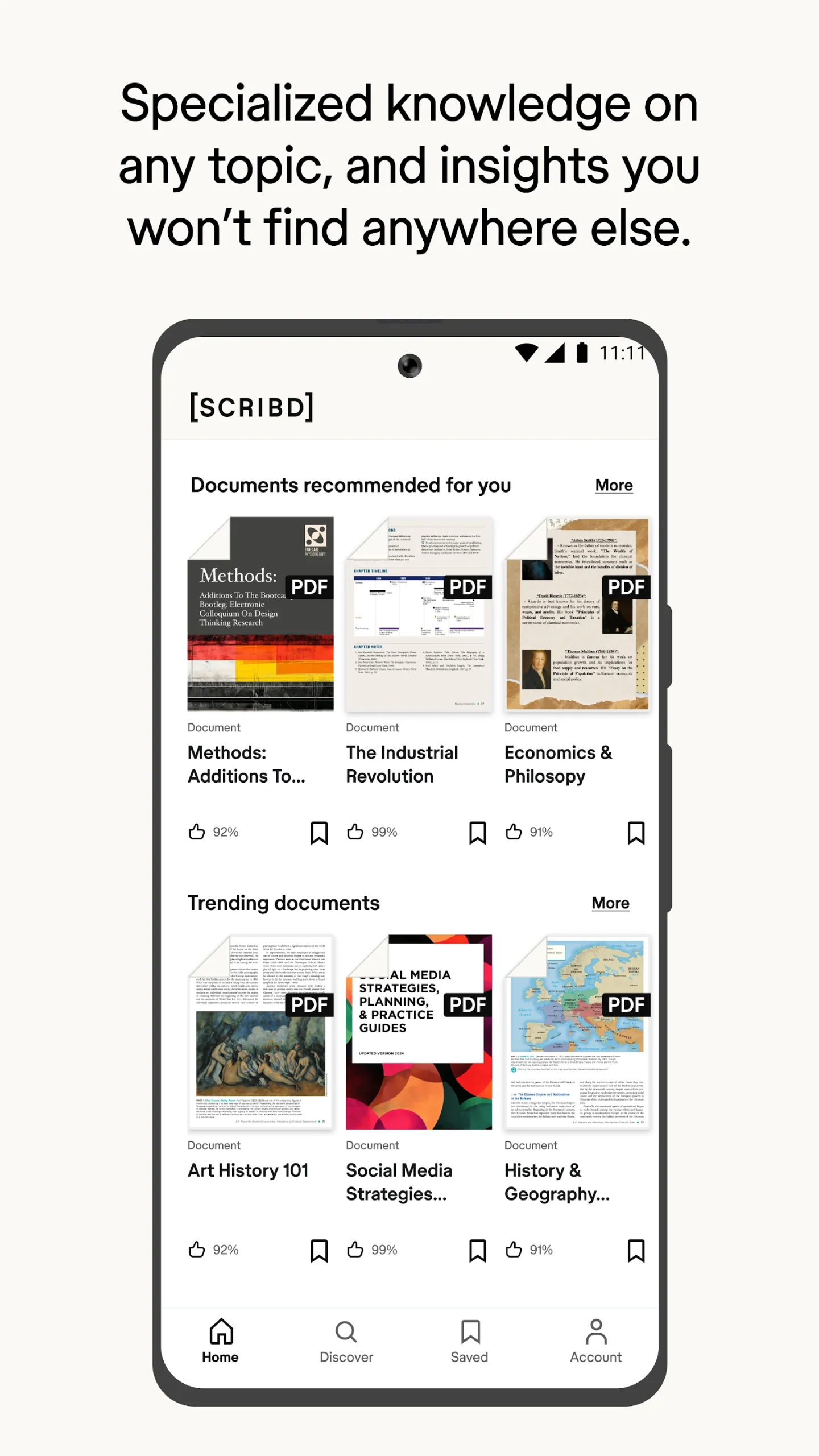 Scribd: 300M+ documents screenshot 2