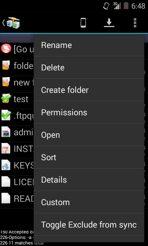 AndFTP File Manager screenshot 4