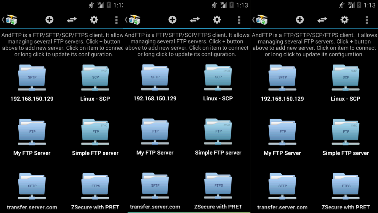 AndFTP File Manager screenshot 1