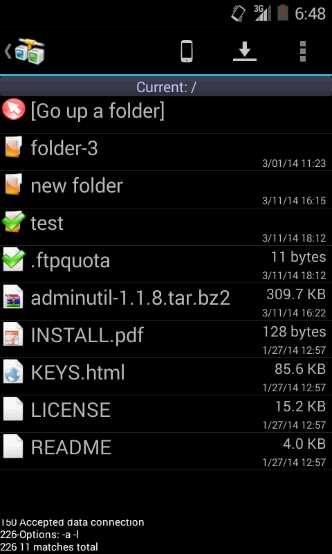 AndFTP File Manager screenshot 5
