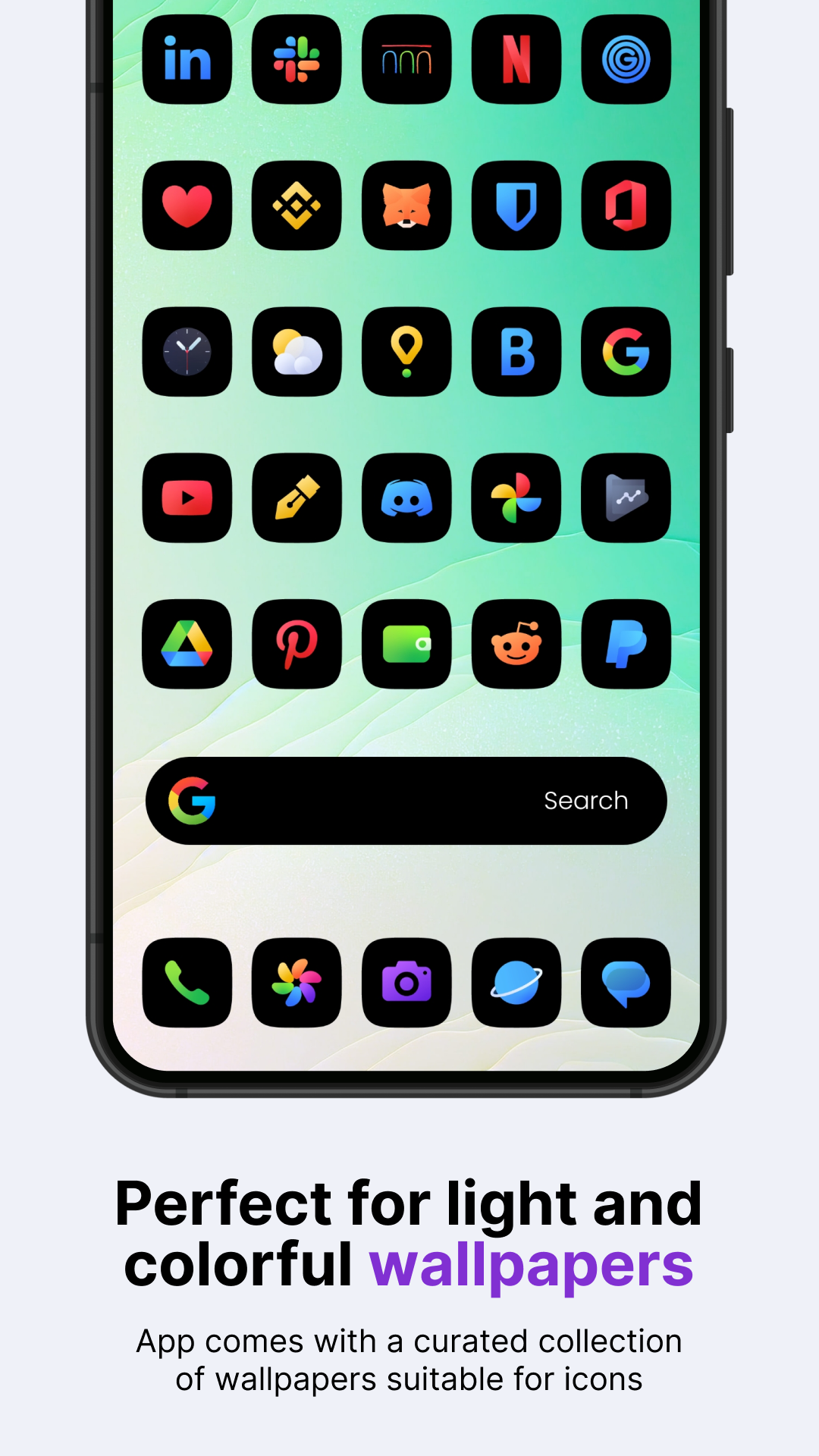 Ares Black: Dark Icon Pack screenshot 5