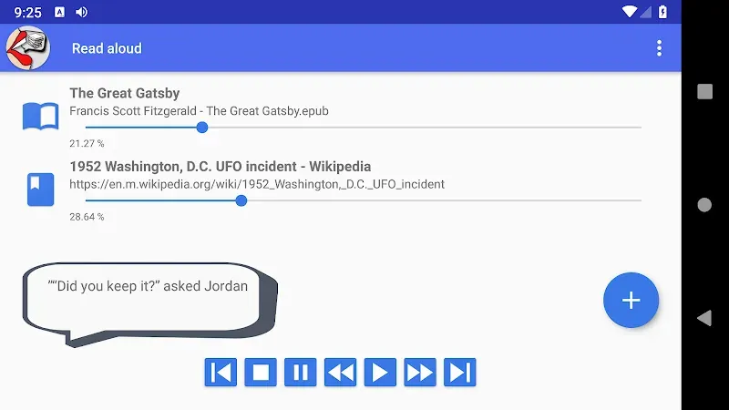 Voice Reader reads texts aloud screenshot 5
