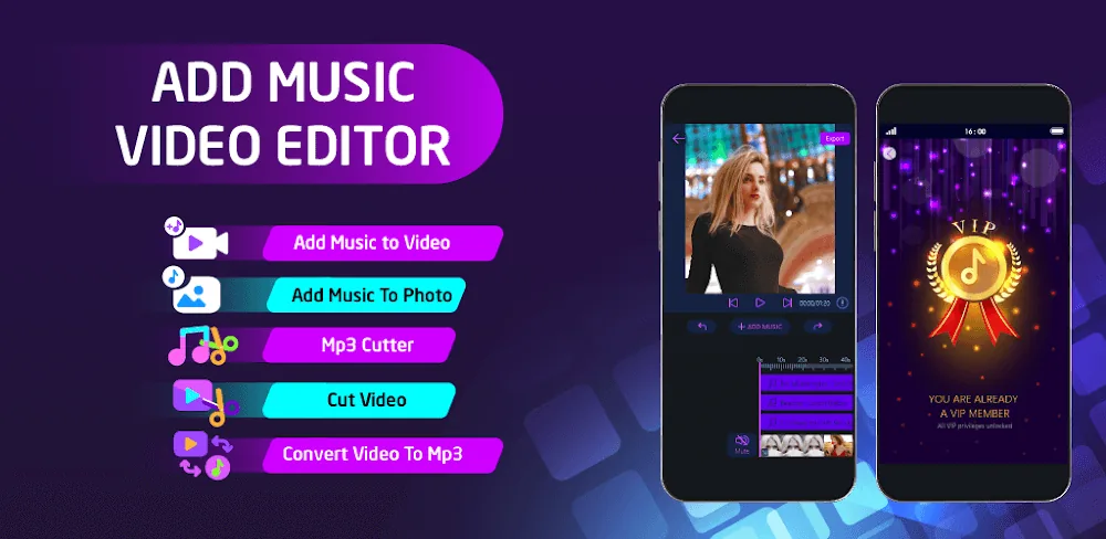 Add Music To Video Editor screenshot 1