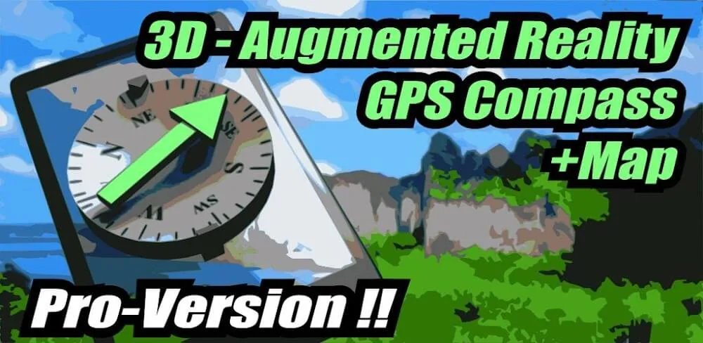 AR GPS Compass Map 3D Pro screenshot 1