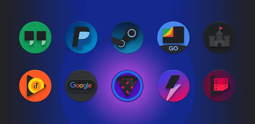 Baked Dark Icon Pack screenshot 1