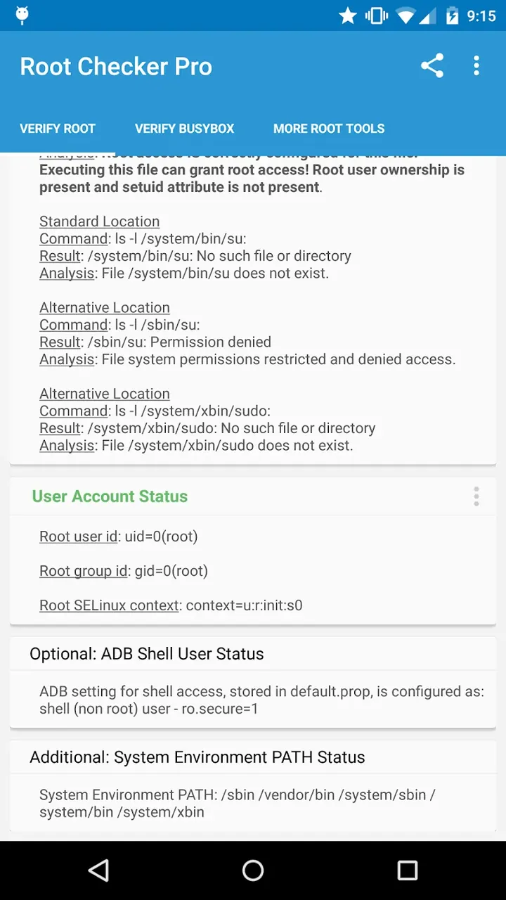 Root Checker Pro screenshot 3