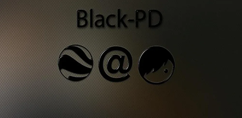 Black-PD Icon Pack screenshot 1