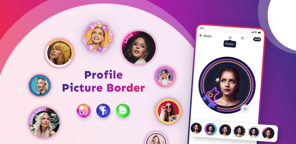 Profile Picture Border Frame screenshot 1