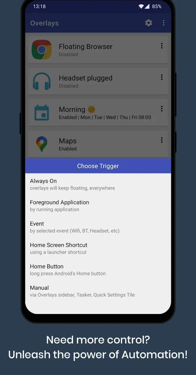 Overlays - Floating Launcher screenshot 5