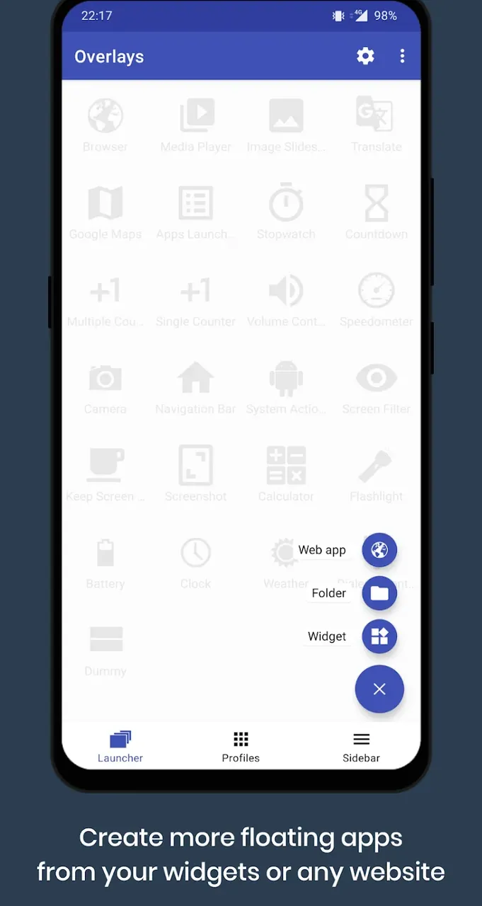 Overlays - Floating Launcher screenshot 3