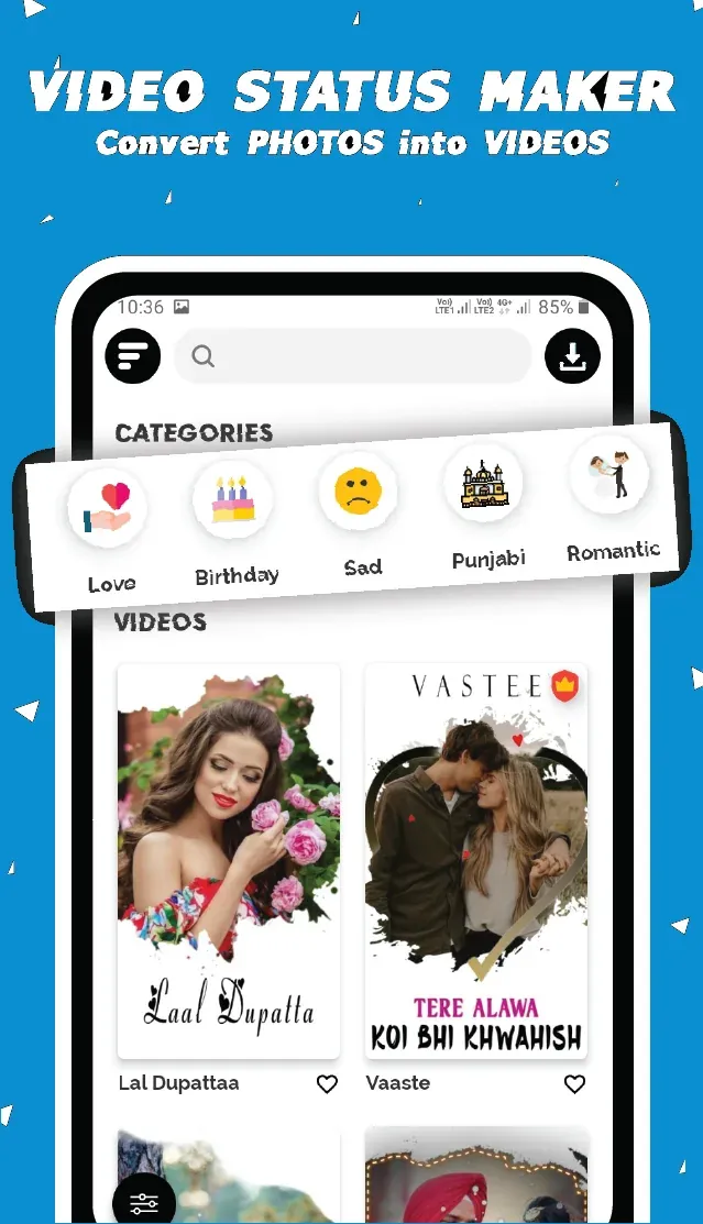 Buzo - Video Status Screenshot 2